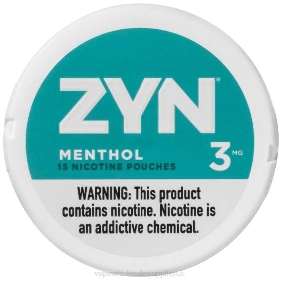 Vape Wholesale Supplier UK 022N33 | ZYN Menthol Nicotine Pouch 3mg