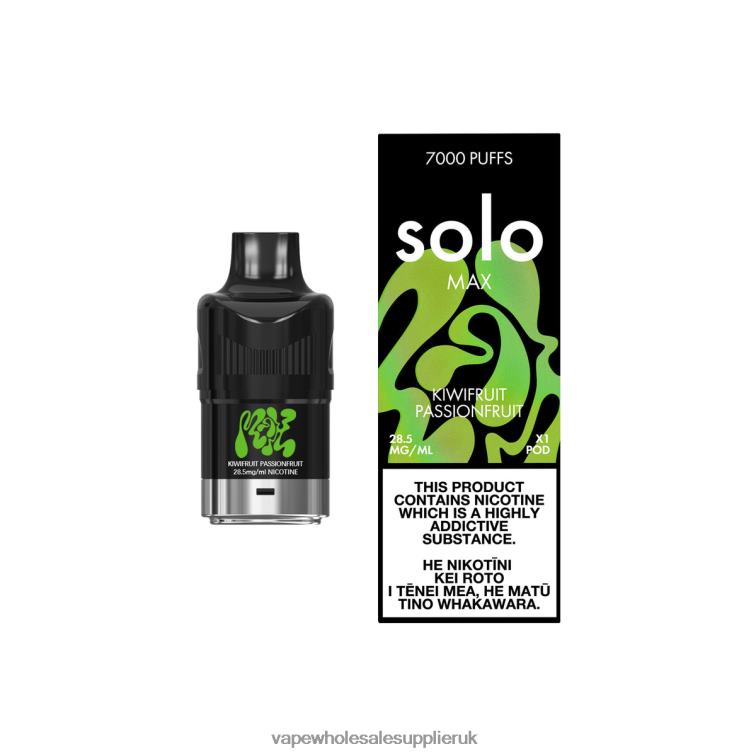 Vape UK Wholesale 884R090 - Solo MAX Pod Kiwifruit Passionfruit