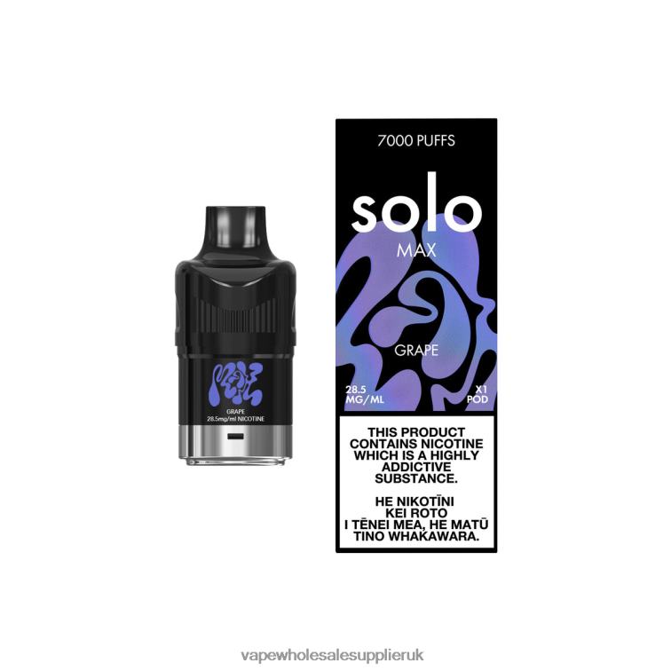 Vape Wholesale Birmingham 884R078 - Solo MAX Pod Grape