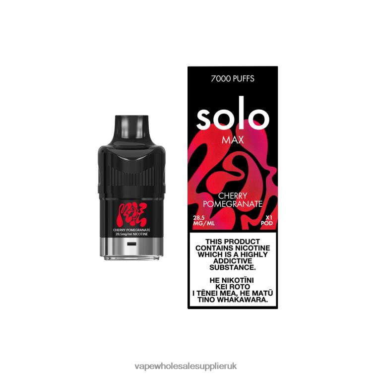 Vape Wholesale Supplier 884R083 - Solo MAX Pod Cherry Pomegranate